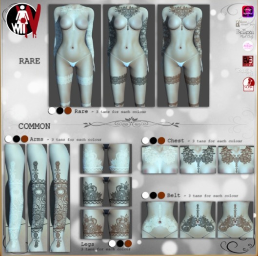 [White~Widow] Charade - Belt - Henna
