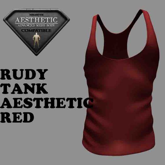 RUDY TANK AESTHETIC RED