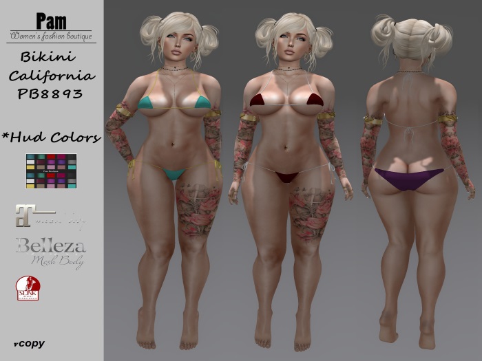 { PB } Bikini California PB8893