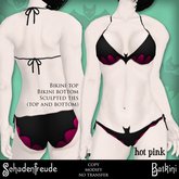 Schadenfreude Hot Pink Batkini