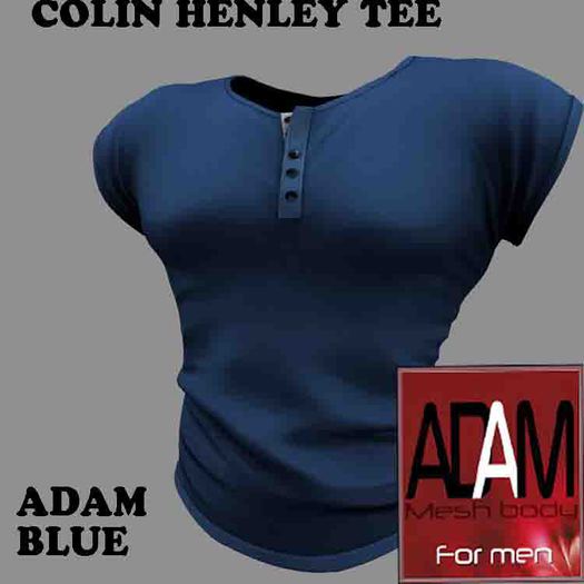 COLIN HENLEY TEE ADAM BLUE