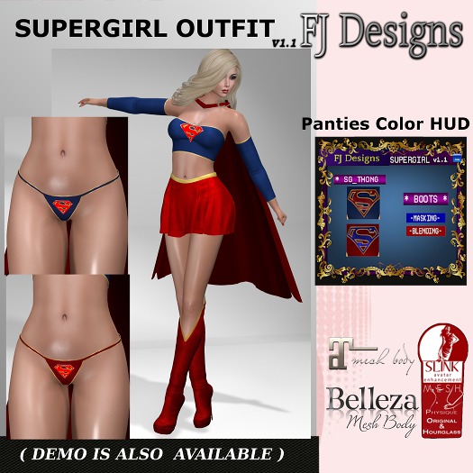 FJ Designs - SUPERGIRL OUTFIT