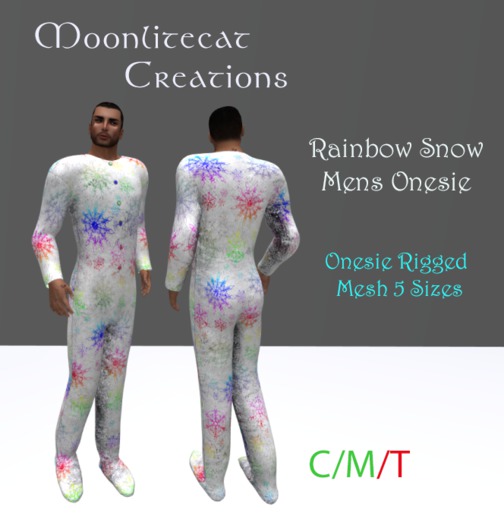 MLCC Rainbow Snow Mens Onesie Box
