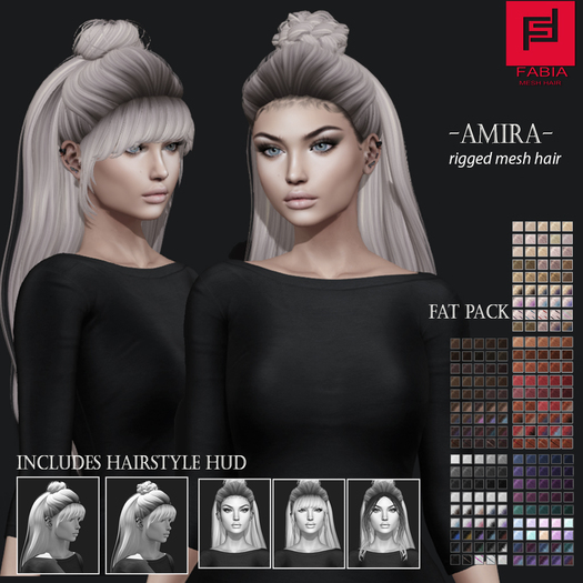 -FABIA- Mesh Hair   < Amira> Fat Pack