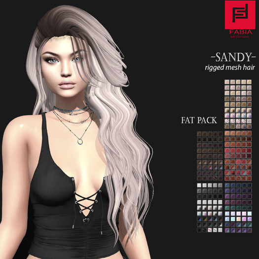 -FABIA- Mesh Hair   < Sandy> Fat Pack