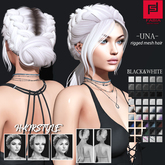 -FABIA- Mesh Hair   < Una> Black&White