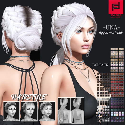 -FABIA- Mesh Hair   < Una> Fat Pack
