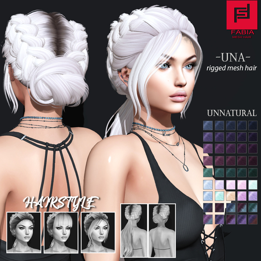 -FABIA- Mesh Hair   < Una> Unnatural