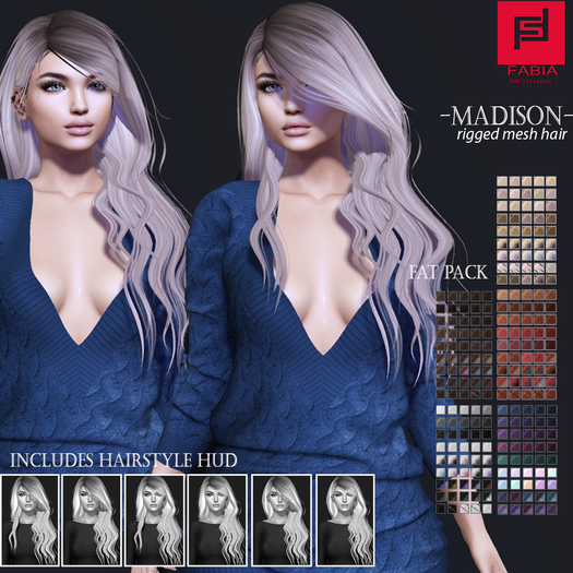-FABIA- Mesh Hair   < Madison> Fat Pack