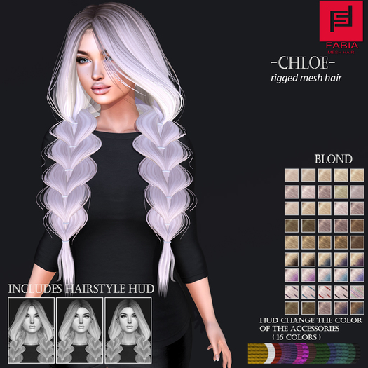 -FABIA- Mesh Hair   < Chloe> Blond