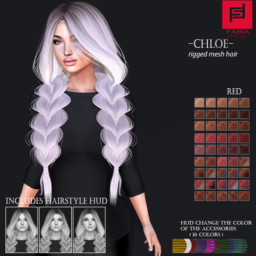 -FABIA- Mesh Hair   < Chloe> Red