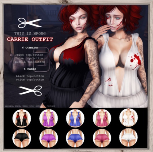 THIS IS WRONG Carrie outfit - bottom blue