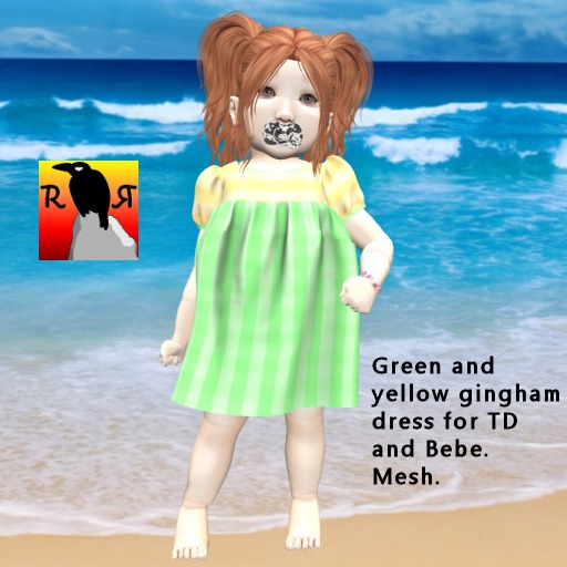 RR Green And Yellow Gingham Dress
