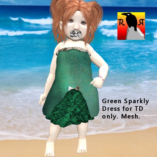 RR Green Sparkly Dress
