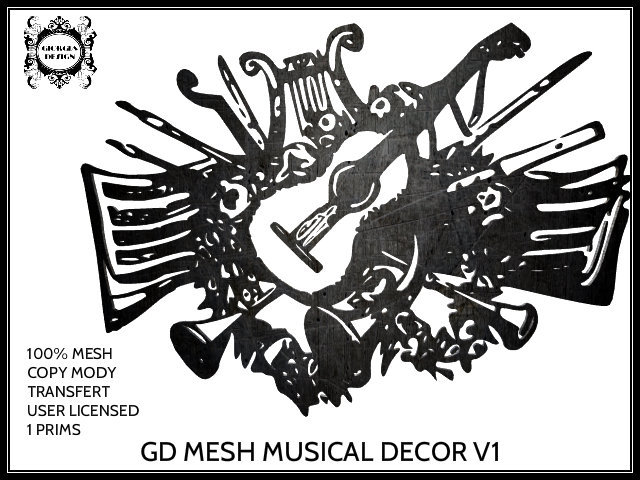 GD MESH MUSICAL DECOR V1 