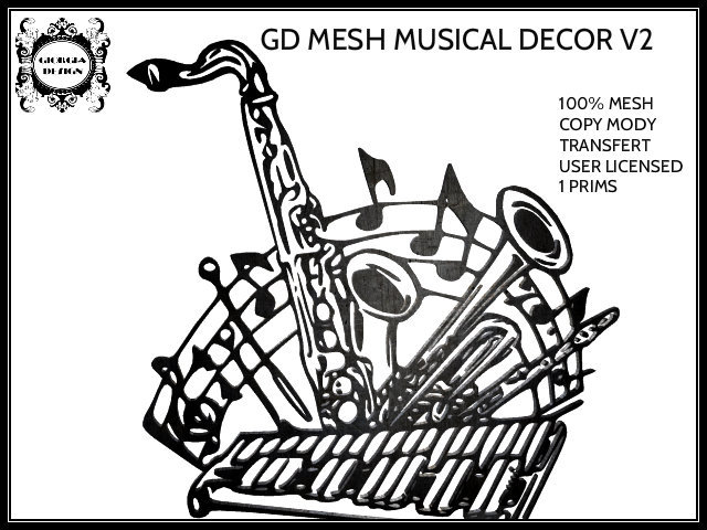 GD MESH MUSICAL DECOR V2