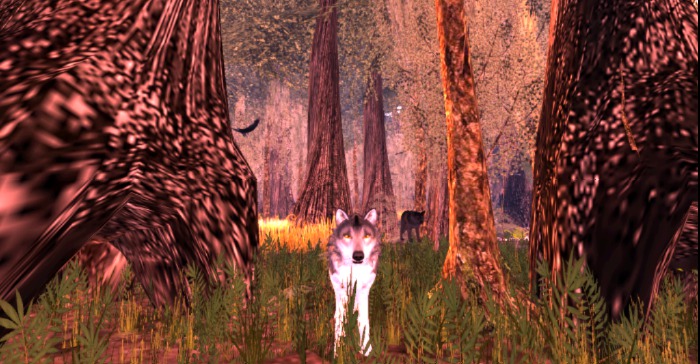 Wolf Watcher Gold Picture frame