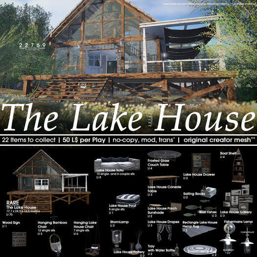 22769 - Rectangle Lake House Hemp Rug - COMMON