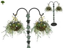 Garden Stand with Hanging Flowers 02
