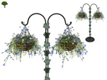 Garden Stand with Hanging Flowers 03