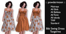 powdermoon - Bibi Swing Dress Tangerine DEMO Pack With HUD