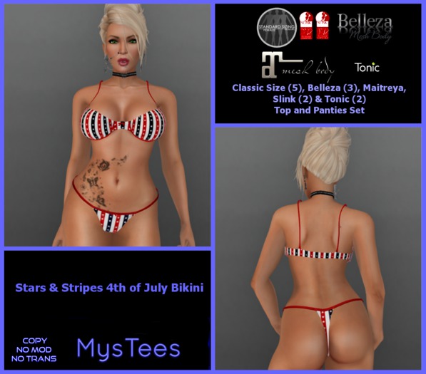 *Mystees* Stars N Stripes Bikini - Boxed