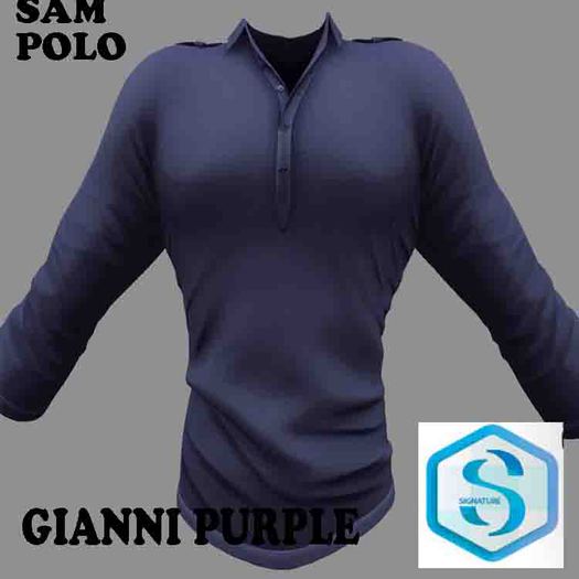 SAM POLO SHIRT - GIANNI PURPLE