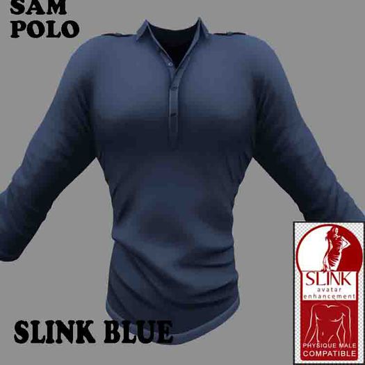 SAM POLO SHIRT - SLINK BLUE