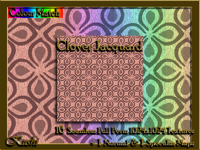 !Kushi! CloverJacquard Textures -WEAR TO UNPACK