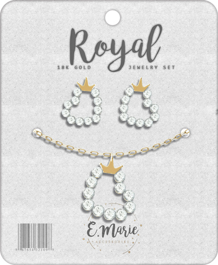 e.marie // Royal Jewelry Set - 18k Gold (wear to unpack)
