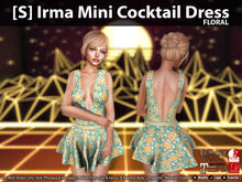 [S] Irma Mini Cocktail Dress Floral