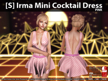 [S] Irma Mini Cocktail Dress Pink