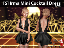 [S] Irma Mini Cocktail Dress Black