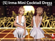 [S] Irma Mini Cocktail Dress White