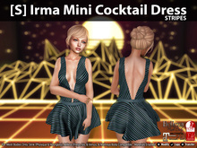 [S] Irma Mini Cocktail Dress Stripes