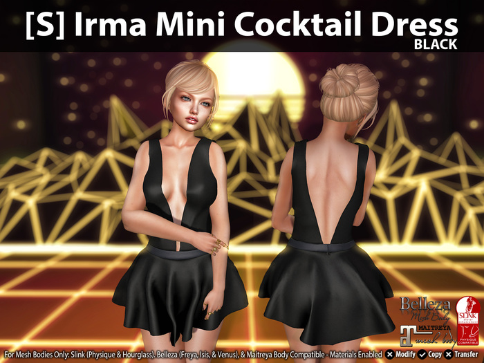 [S] Irma Mini Cocktail Dress Demo