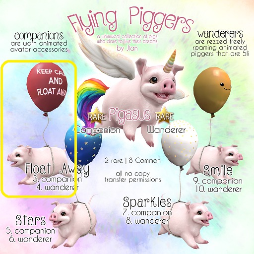 JIAN Flying Piggers 4. Float Away Wanderer BOX