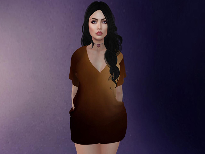 !DD! T- Shirt Dress - Maitreya - Brown Ombre _ PROMO!