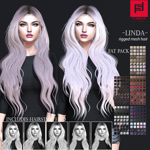 -FABIA- Mesh Hair   < Linda> FatPack