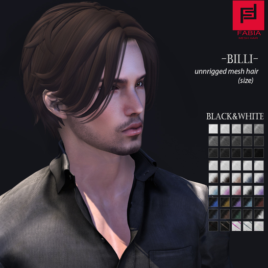 -FABIA HAIR-  <Billy> Black&White
