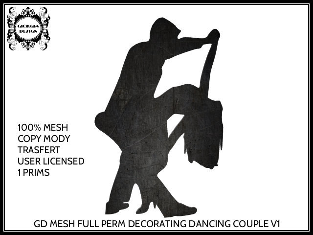 GD MESH FULL PERM DECORATING DANCING COUPLE V1
