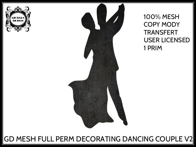 GD MESH FULL PERM DECORATING DANCING COUPLE V2