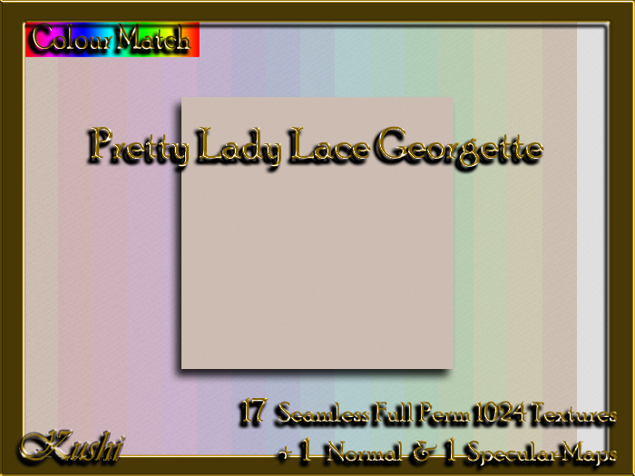 !Kushi! PrettyLadyLaceGEORGETTE Textures -WEAR TO UNPACK