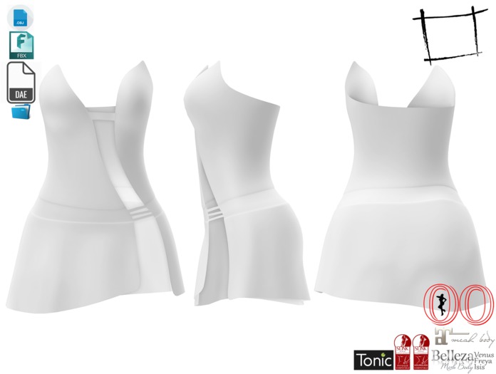 Source Files Of Front Straps Tied Little Strapless Mini Dress For Maitreya, Ocacin, Slink, Belleza