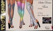 YM SHOP_Sasha Denim Boots