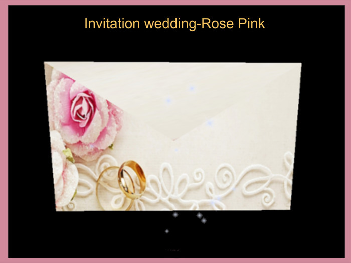 Invitation wedding-Rose Pink