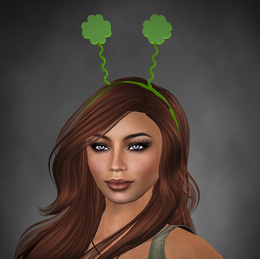 Partial Mesh Shamrock Headband
