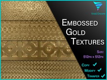 Vivid Encore Embossed Gold Textures