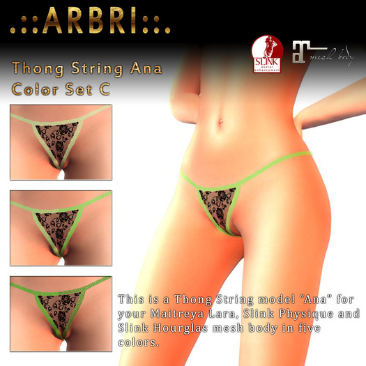 .::Arbri::. Thong Ana - Laced Roses Set C