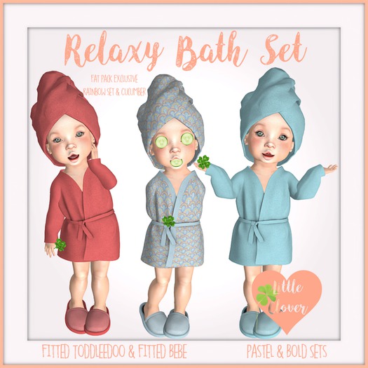 ***.::Little Clover::.Relaxy Bath Robes Fat Pack~add to open!*